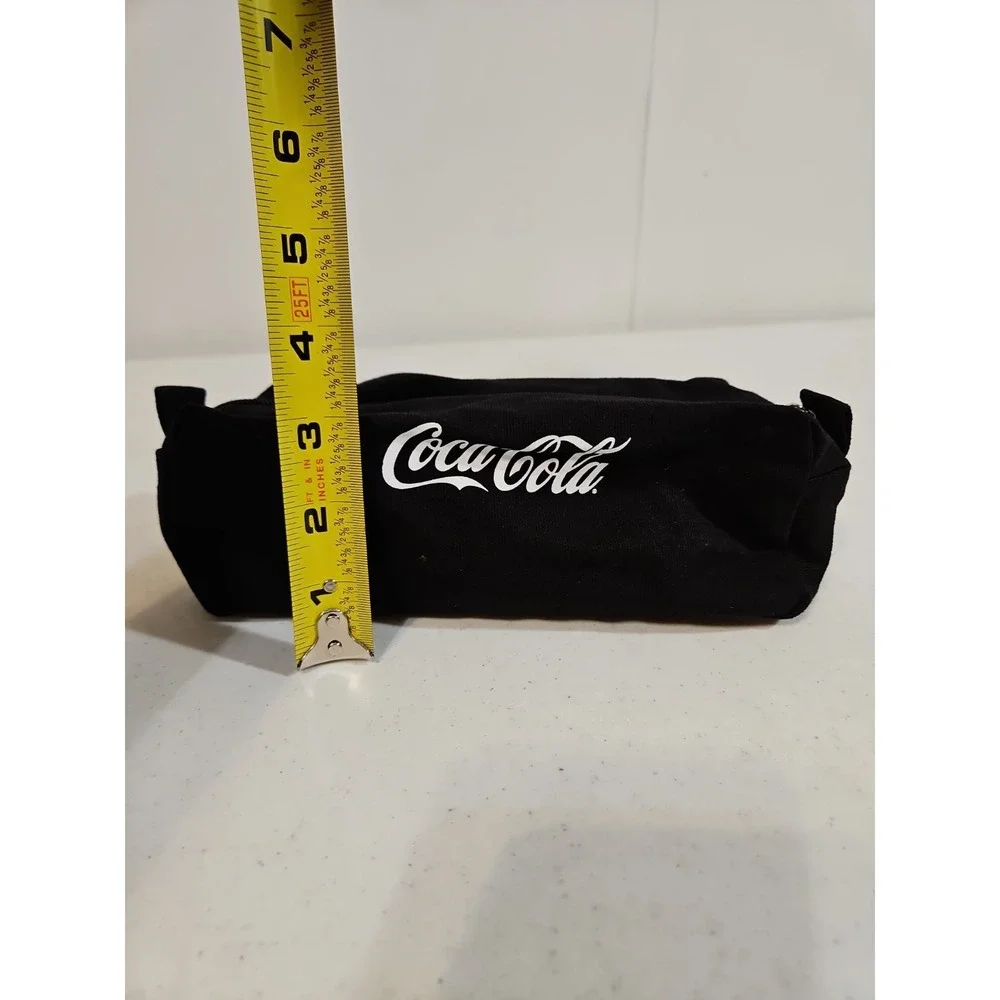 Coca-Cola Pencil Bag Set Of 2 New Black/white  Coca-Cola Logo